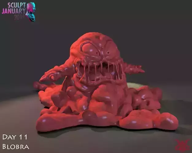 Slime Blobra Timelapse and Model