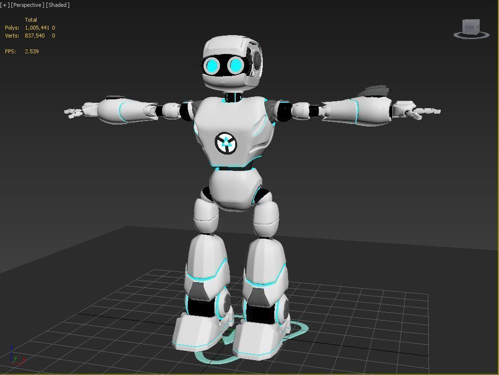 Space Robot 1 3D model_3
