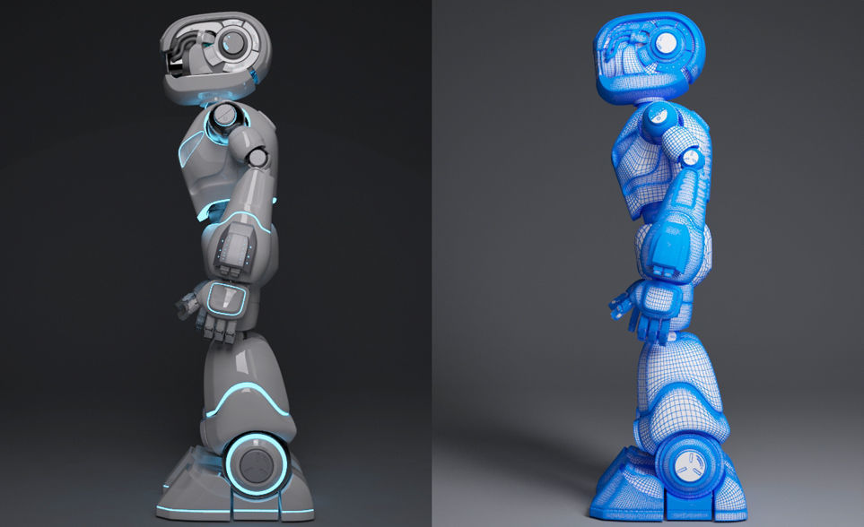 Space Robot 1 3D model_8