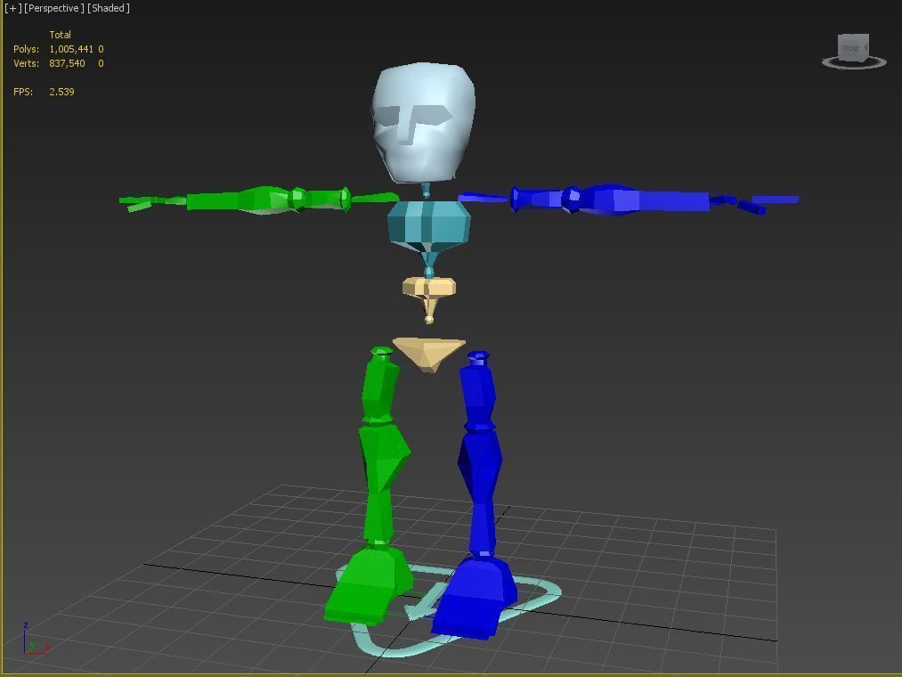 Space Robot 1 3D model_2