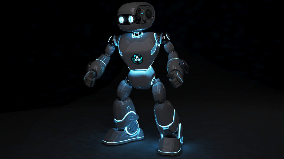 Space Robot 1 3D model_7