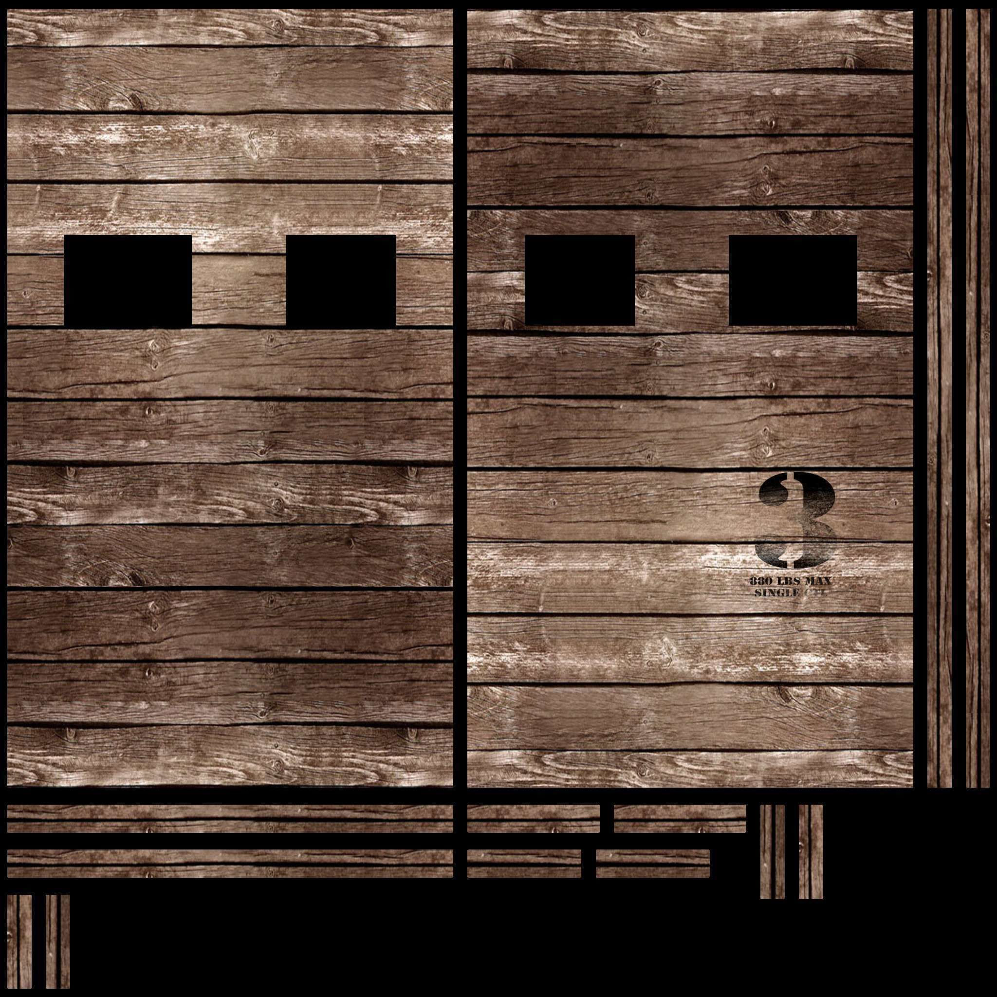 Wild West Horse Wagon 3D model_22