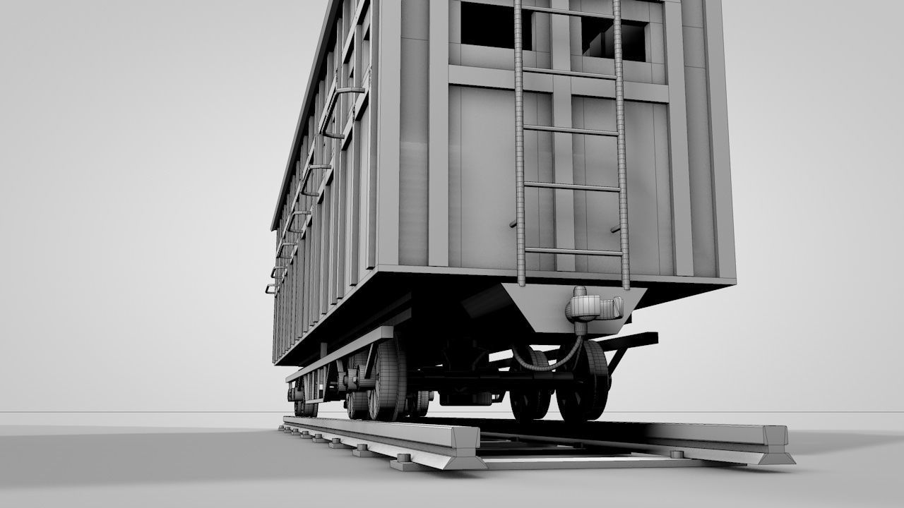 Wild West Horse Wagon 3D model_19