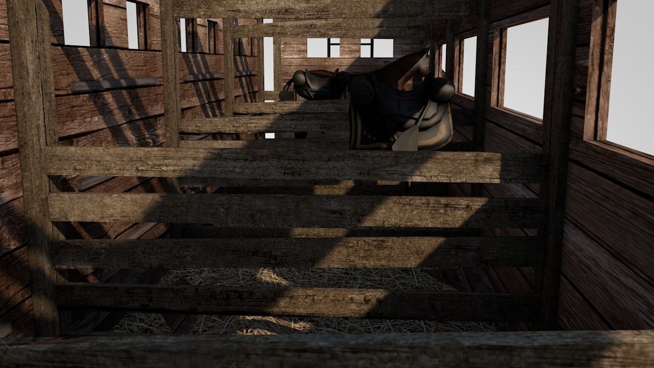 Wild West Horse Wagon 3D model_5