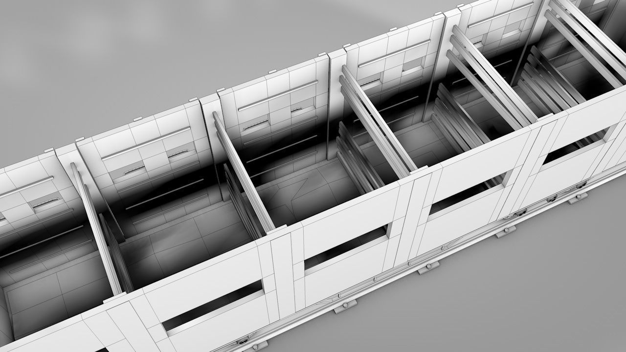 Wild West Horse Wagon 3D model_17