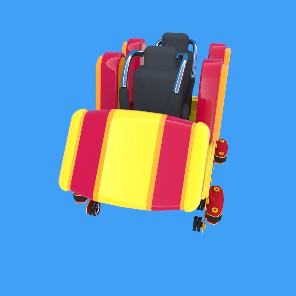 Rollercoaster Carriage 3D model_1