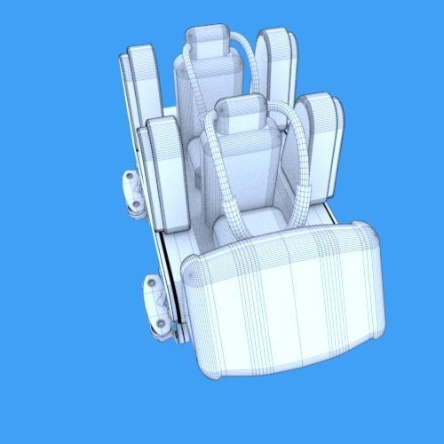 Rollercoaster Carriage 3D model_7