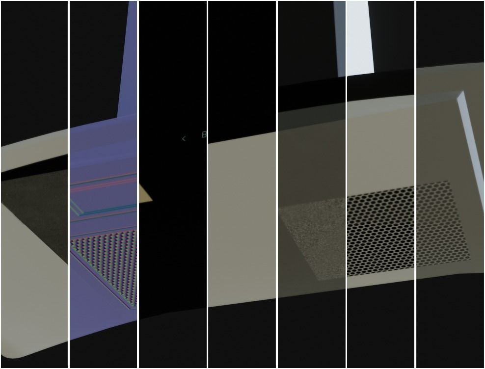 Stove Exhaust Hood Low-poly 3D model_4