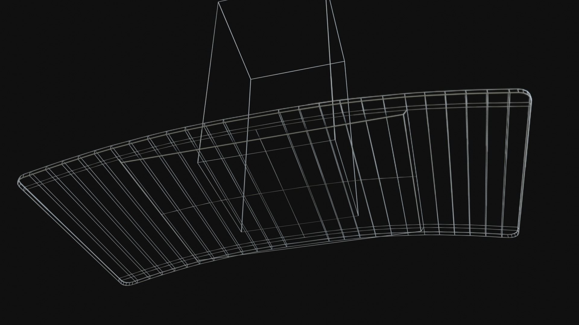 Stove Exhaust Hood Low-poly 3D model_3