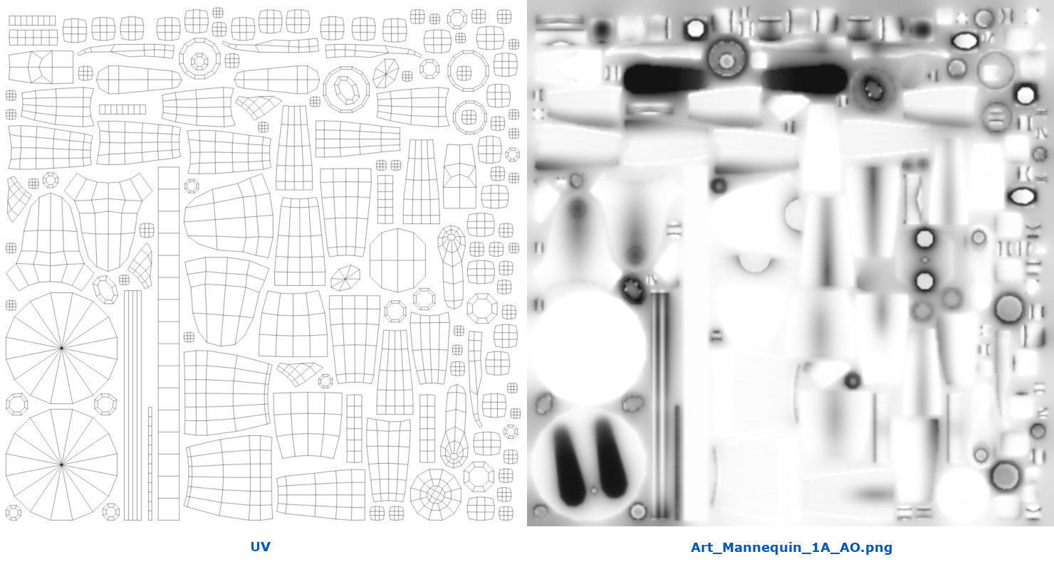 Art Mannequin 1A Low-poly 3D model_6