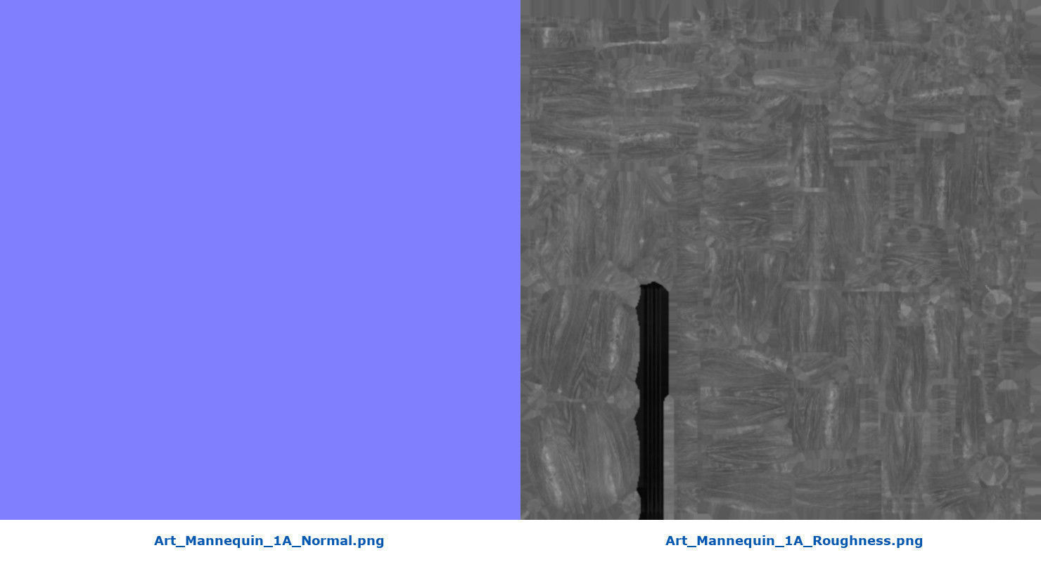 Art Mannequin 1A Low-poly 3D model_8