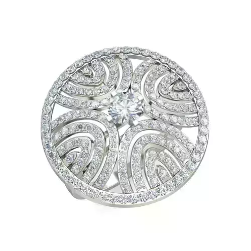 Solitaire ring 3dm stl render detail 3D print model