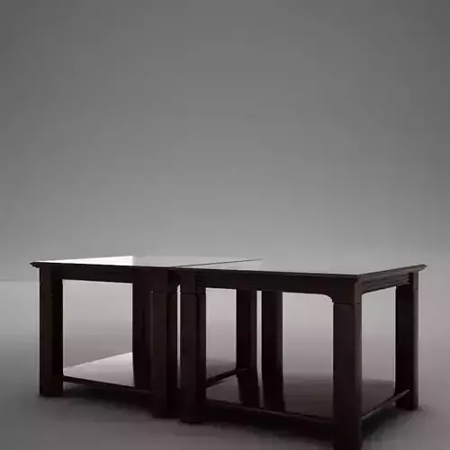 3D Classic wood coffee table 3D model