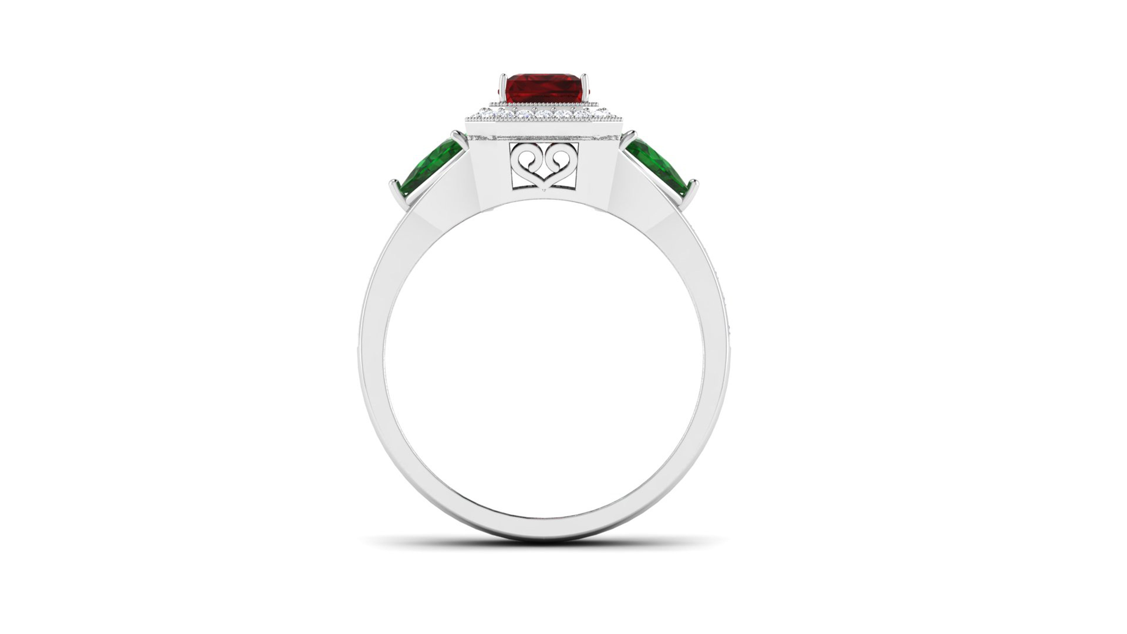 Solitaire ring 3dm stl render detail 3D print model 3D print model_3
