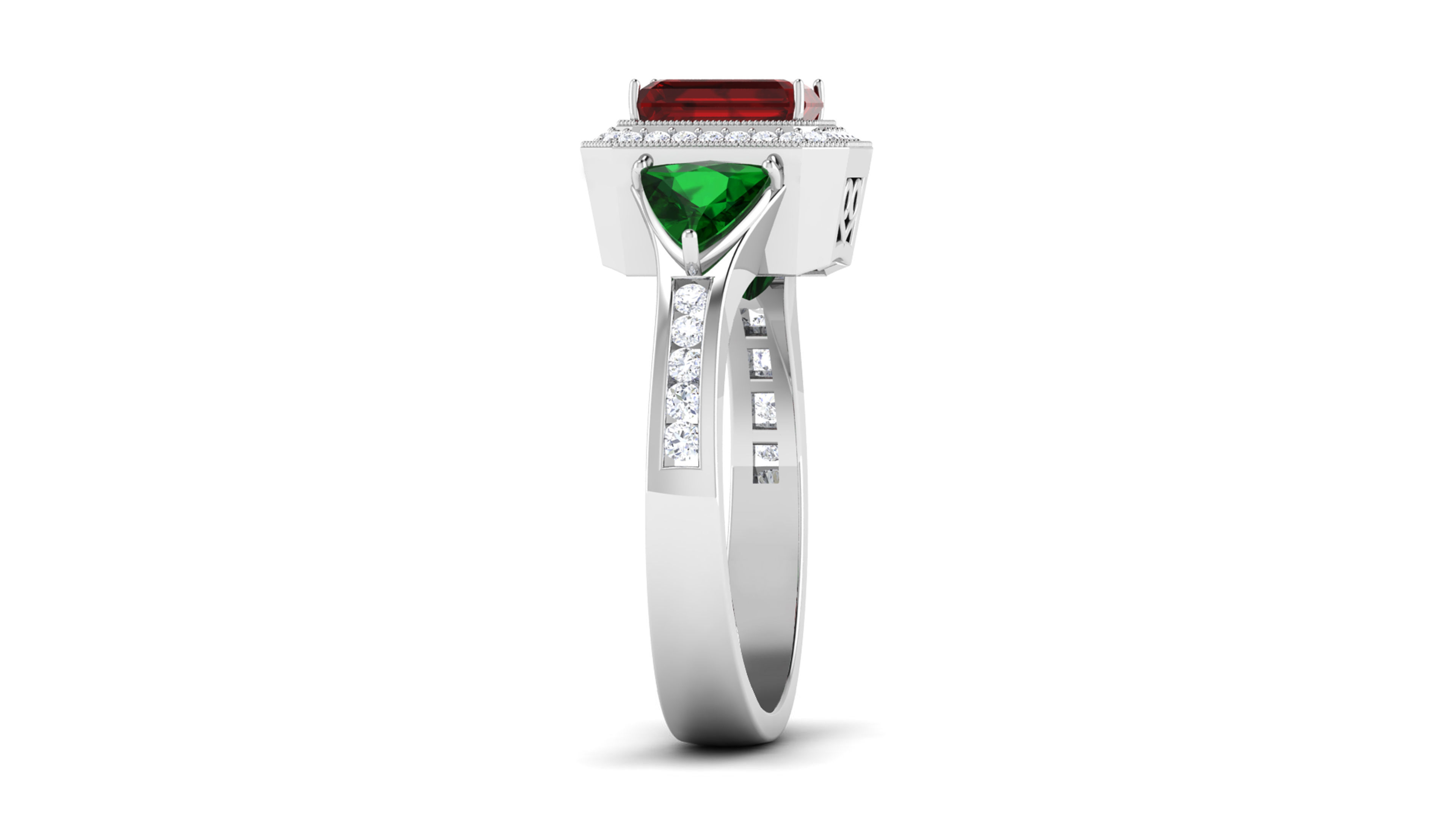 Solitaire ring 3dm stl render detail 3D print model 3D print model_4