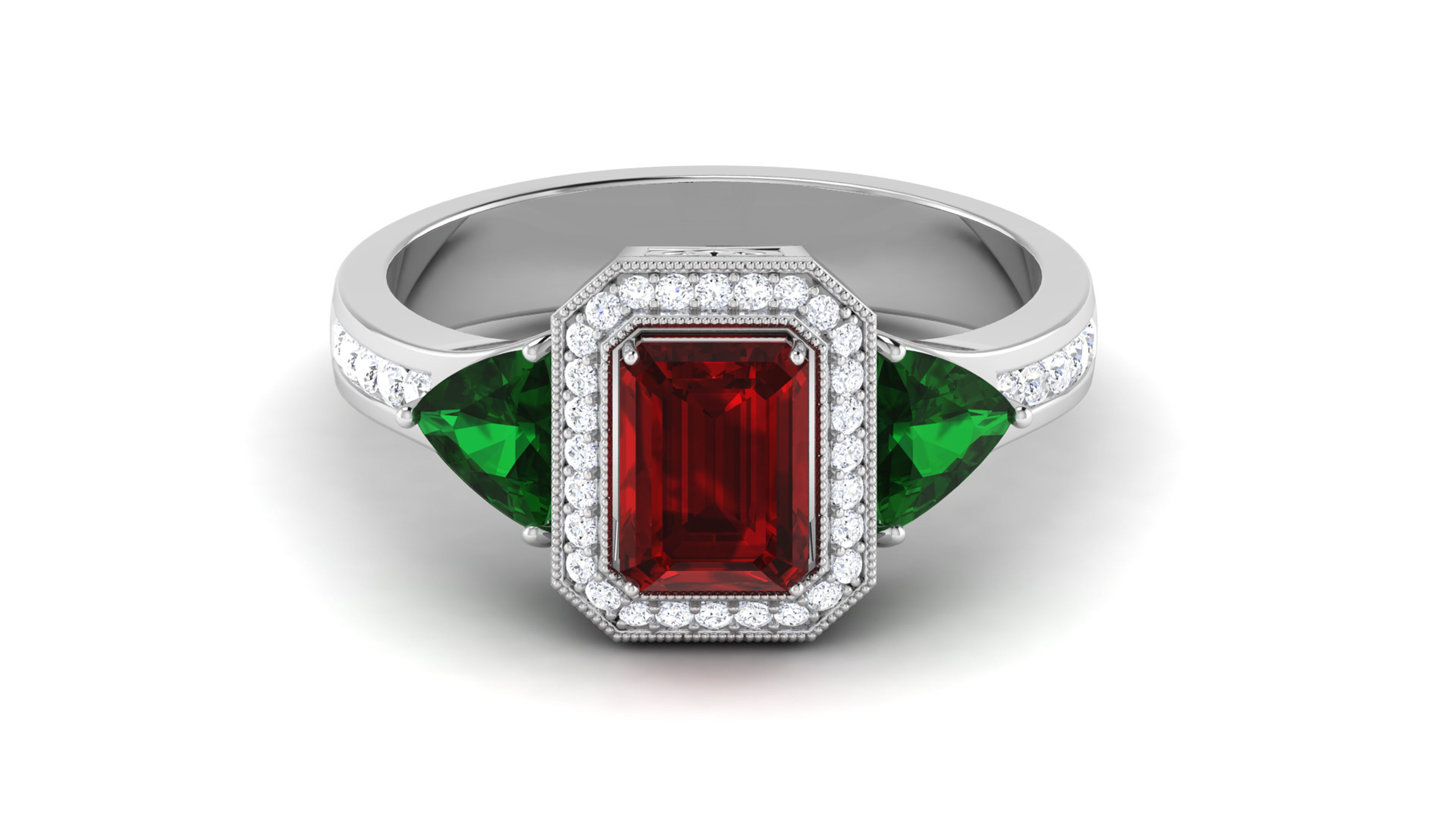 Solitaire ring 3dm stl render detail 3D print model 3D print model_5