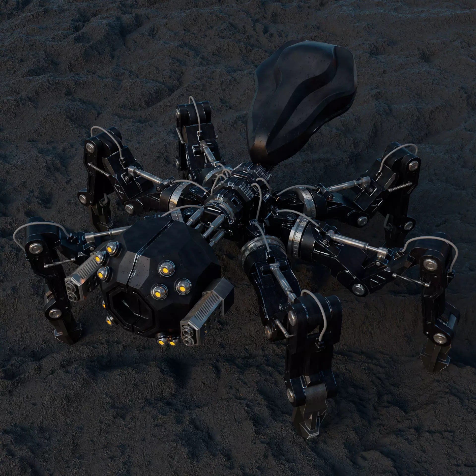 Robotic Spider - Sci Fi - Character 3D model_0
