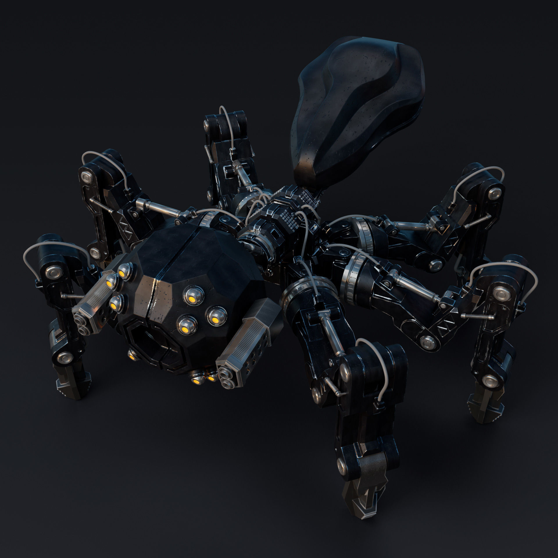 Robotic Spider - Sci Fi - Character 3D model_2