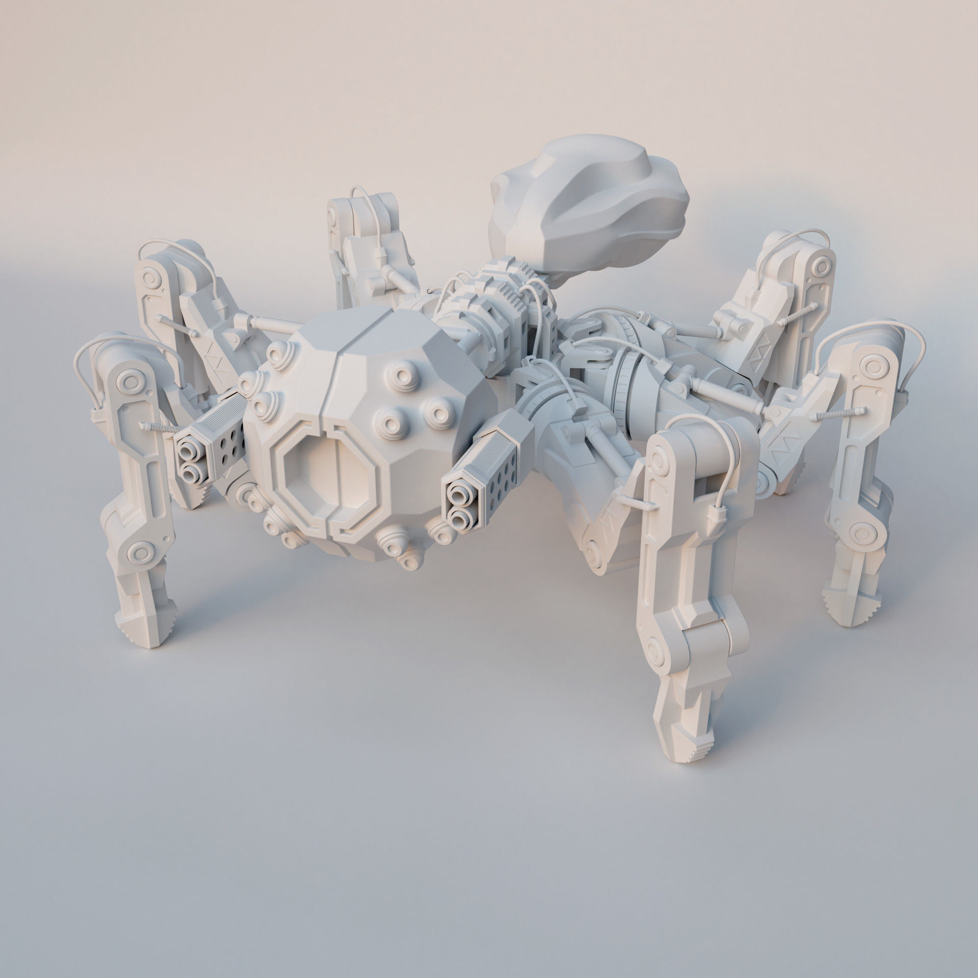 Robotic Spider - Sci Fi - Character 3D model_1