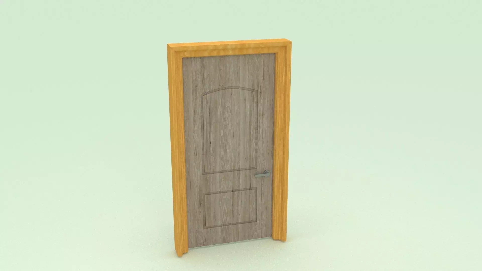 Door and Frame Free low-poly 3D model