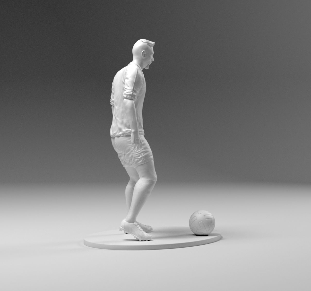 Footballer 03 Prepare To Footstrike 01 Stl 3D print model_6