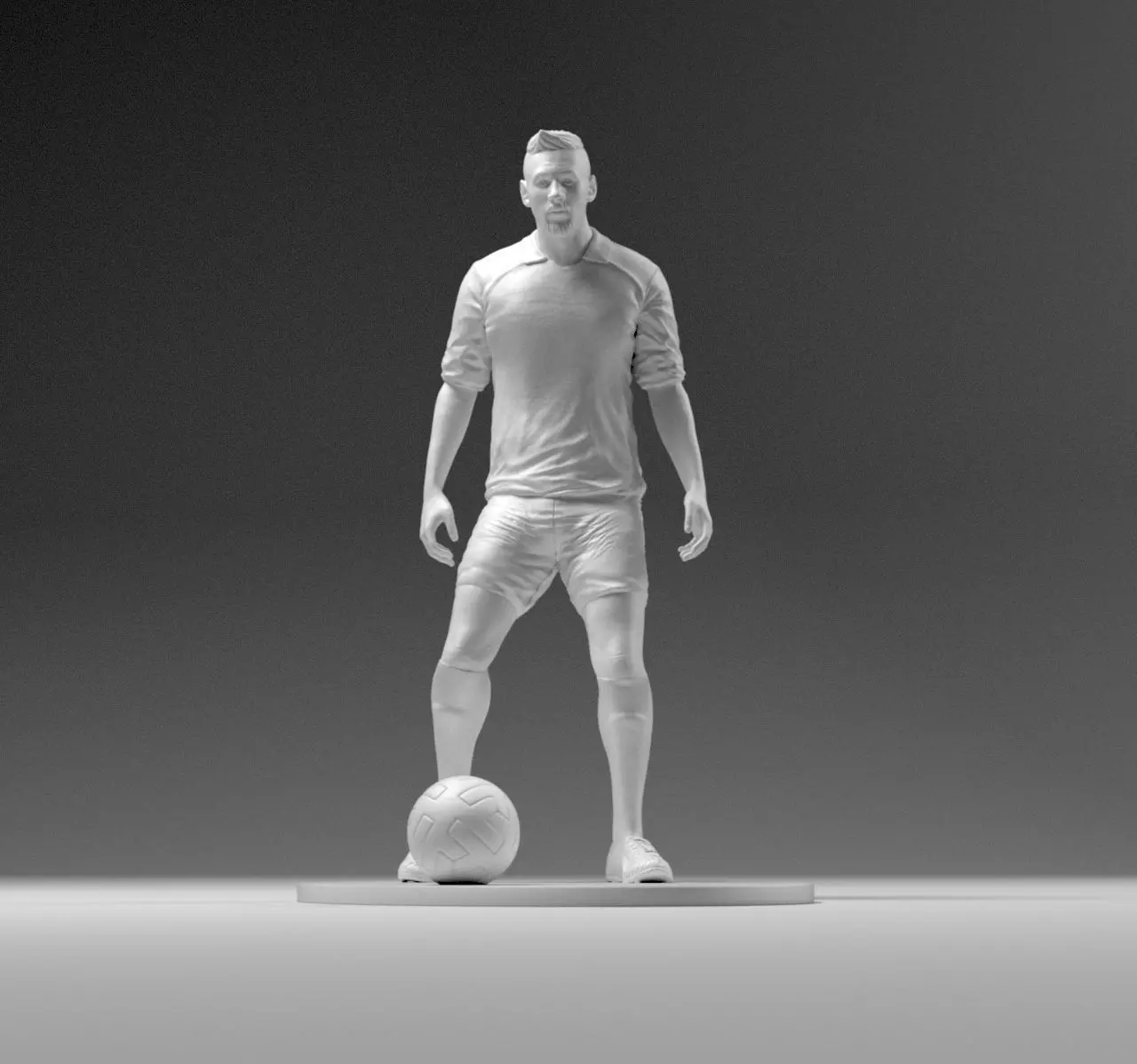 Footballer 03 Prepare To Footstrike 01 Stl 3D print model_0