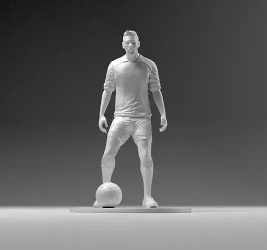 Footballer 03 Prepare To Footstrike 01 Stl 3D print model