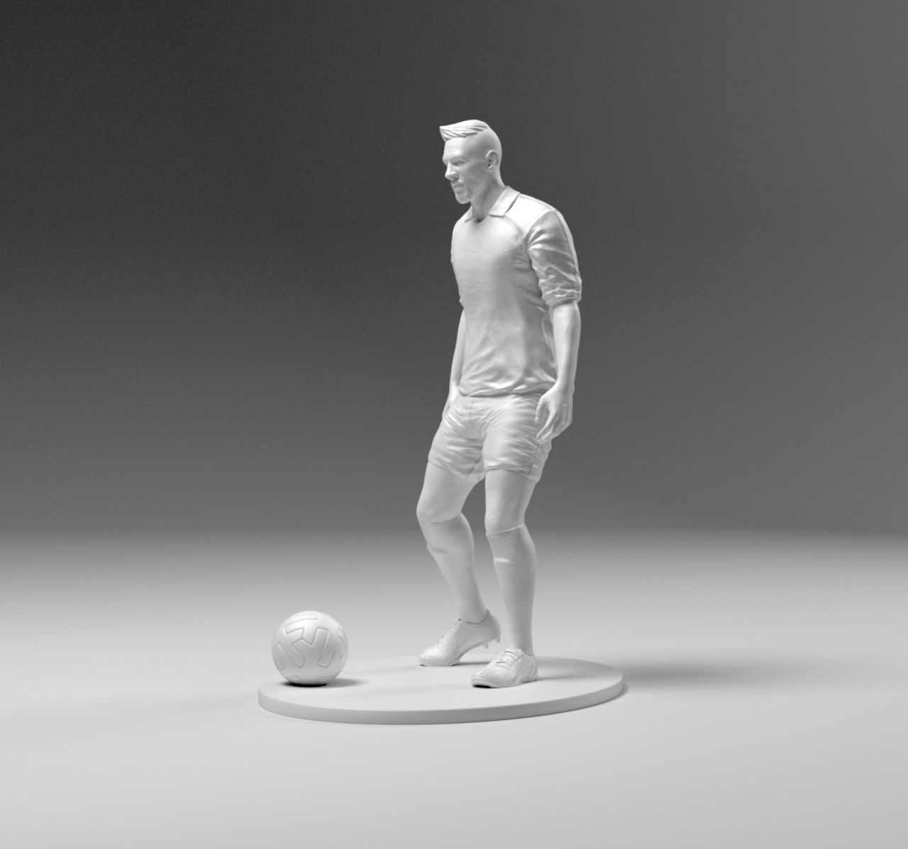 Footballer 03 Prepare To Footstrike 01 Stl 3D print model_3