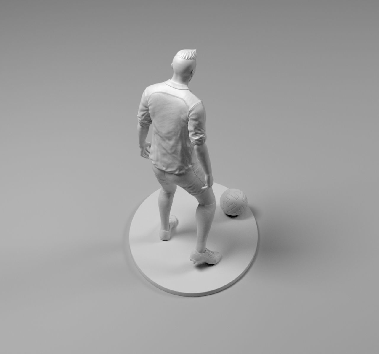 Footballer 03 Prepare To Footstrike 01 Stl 3D print model_9
