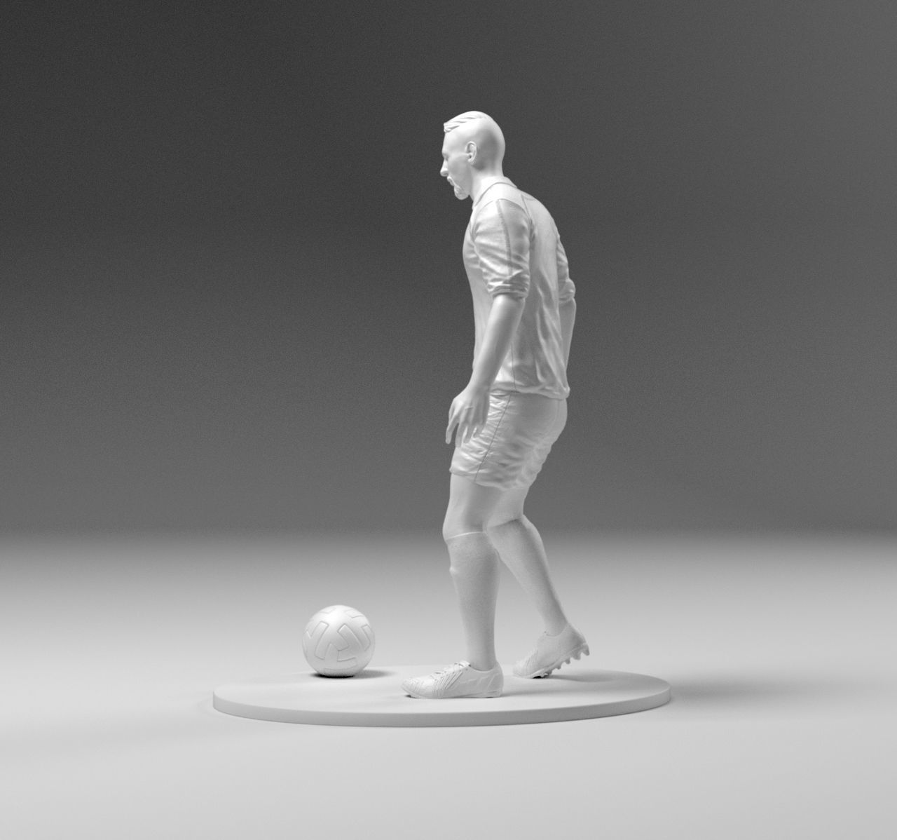 Footballer 03 Prepare To Footstrike 01 Stl 3D print model_4