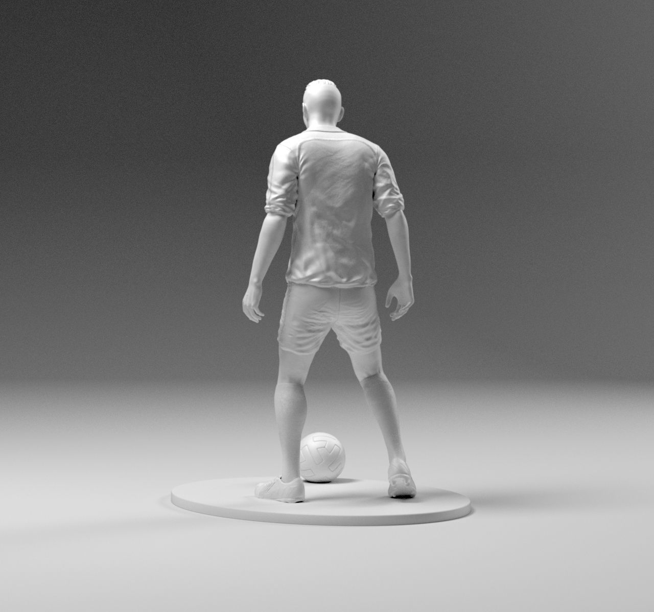 Footballer 03 Prepare To Footstrike 01 Stl 3D print model_5