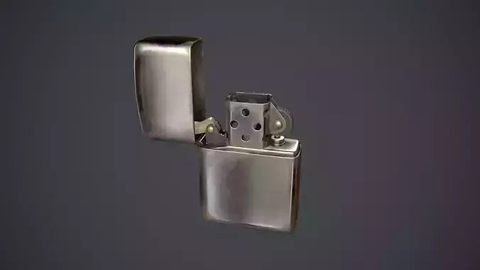 Lighter Zippo Low-poly 3D model