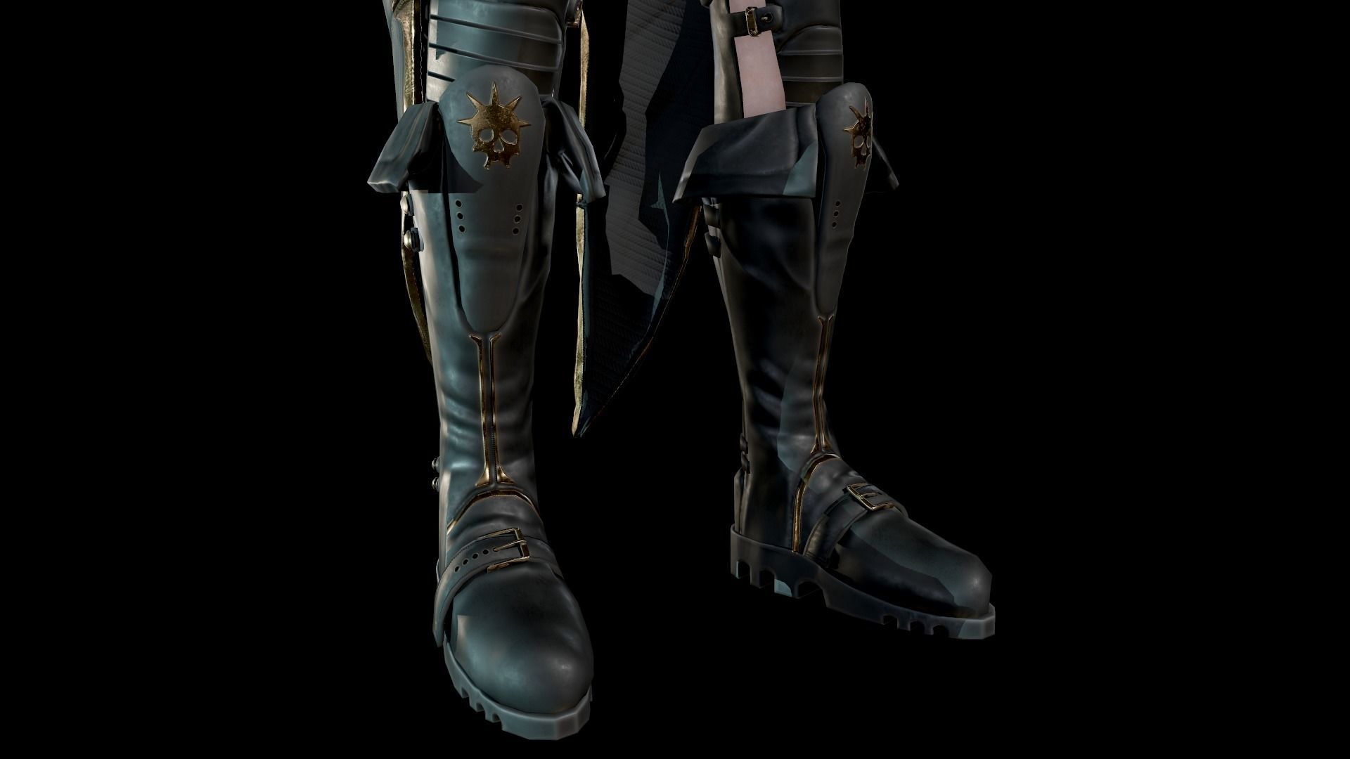 Dark Mage Low-poly 3D model_17