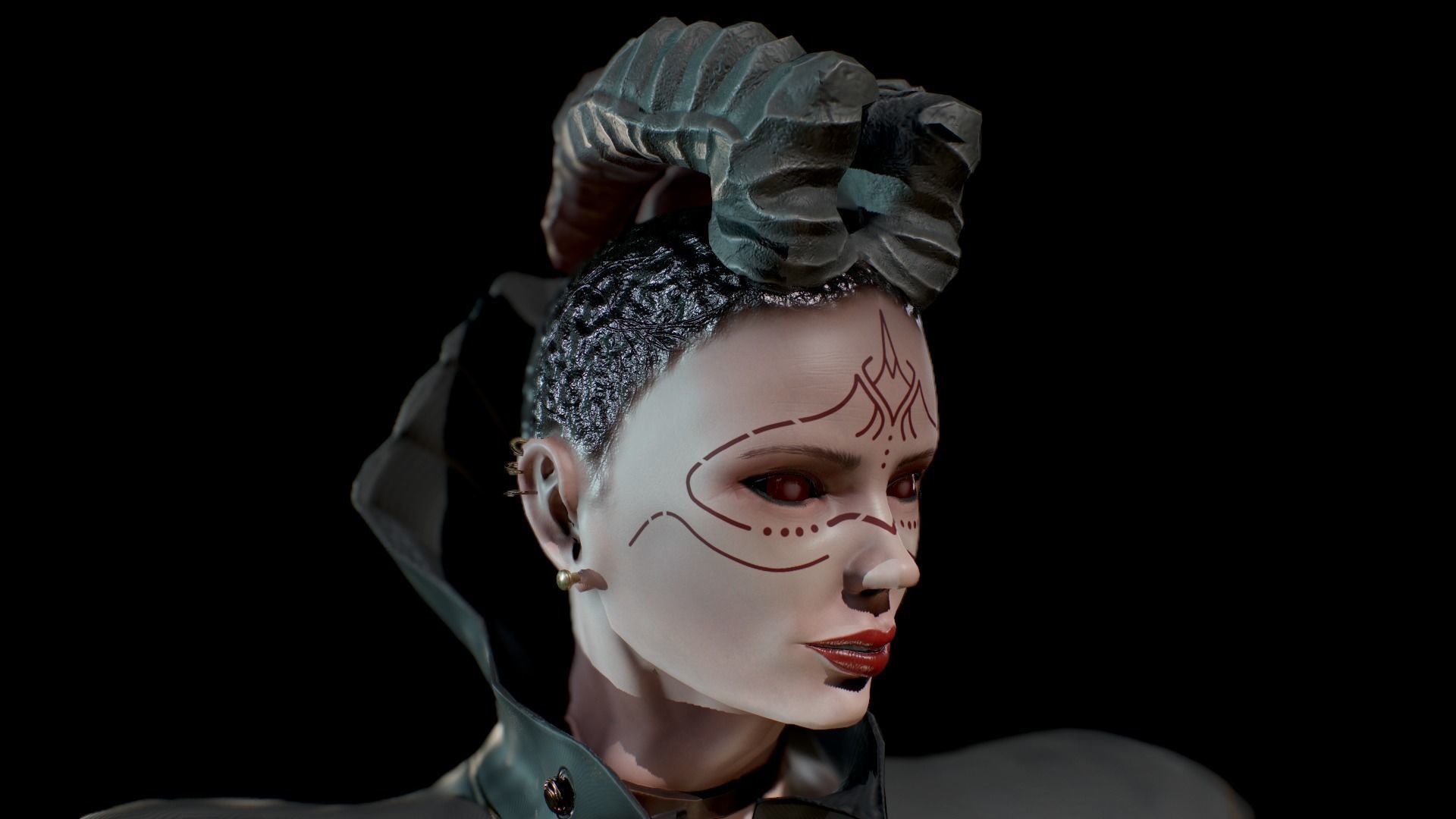 Dark Mage Low-poly 3D model_19