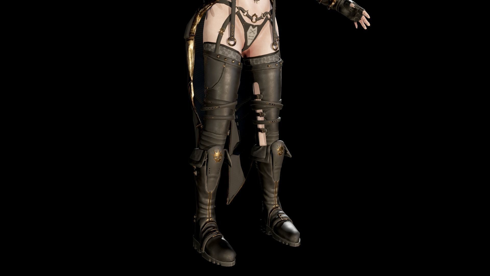 Dark Mage Low-poly 3D model_23