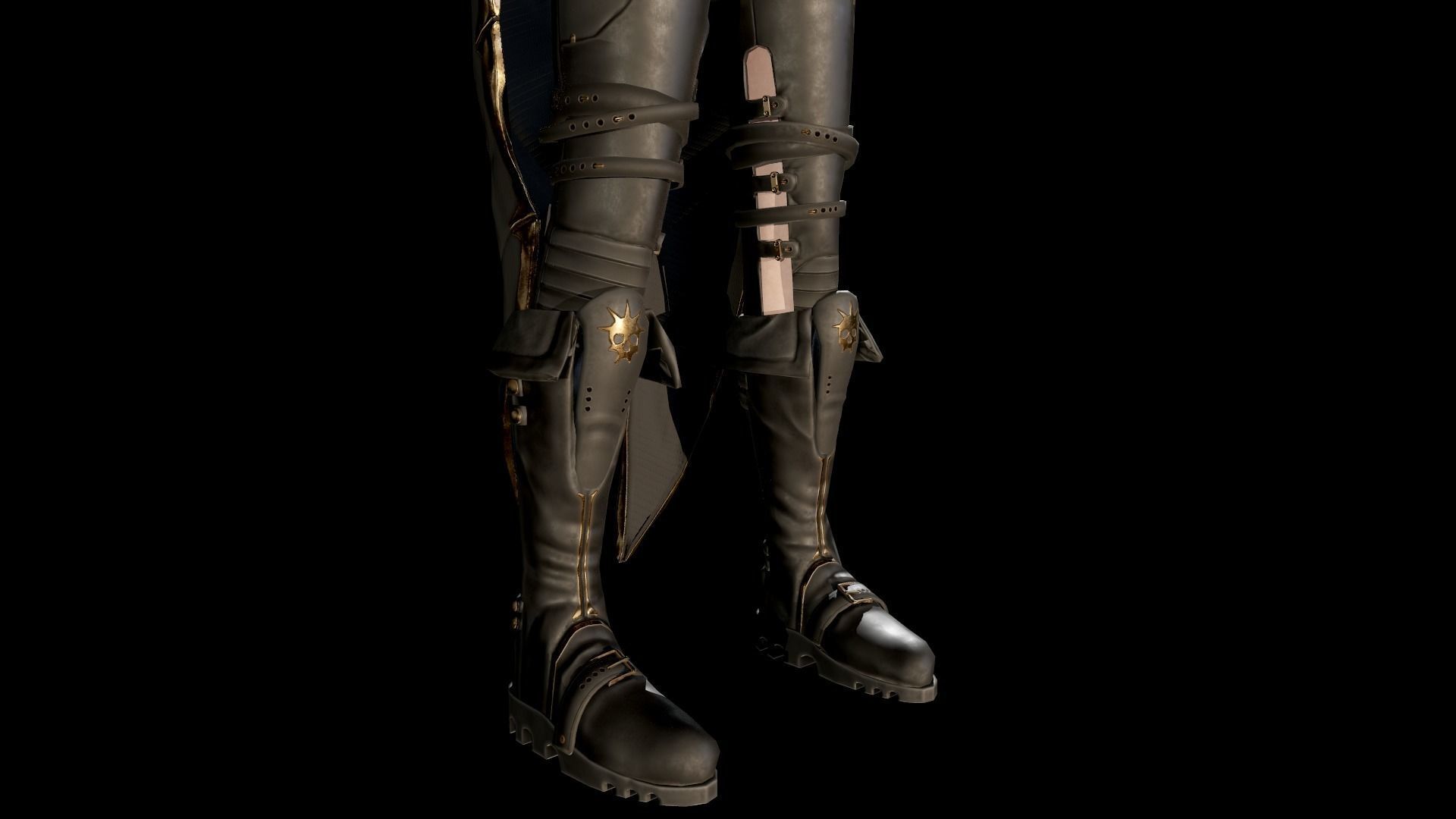 Dark Mage Low-poly 3D model_24