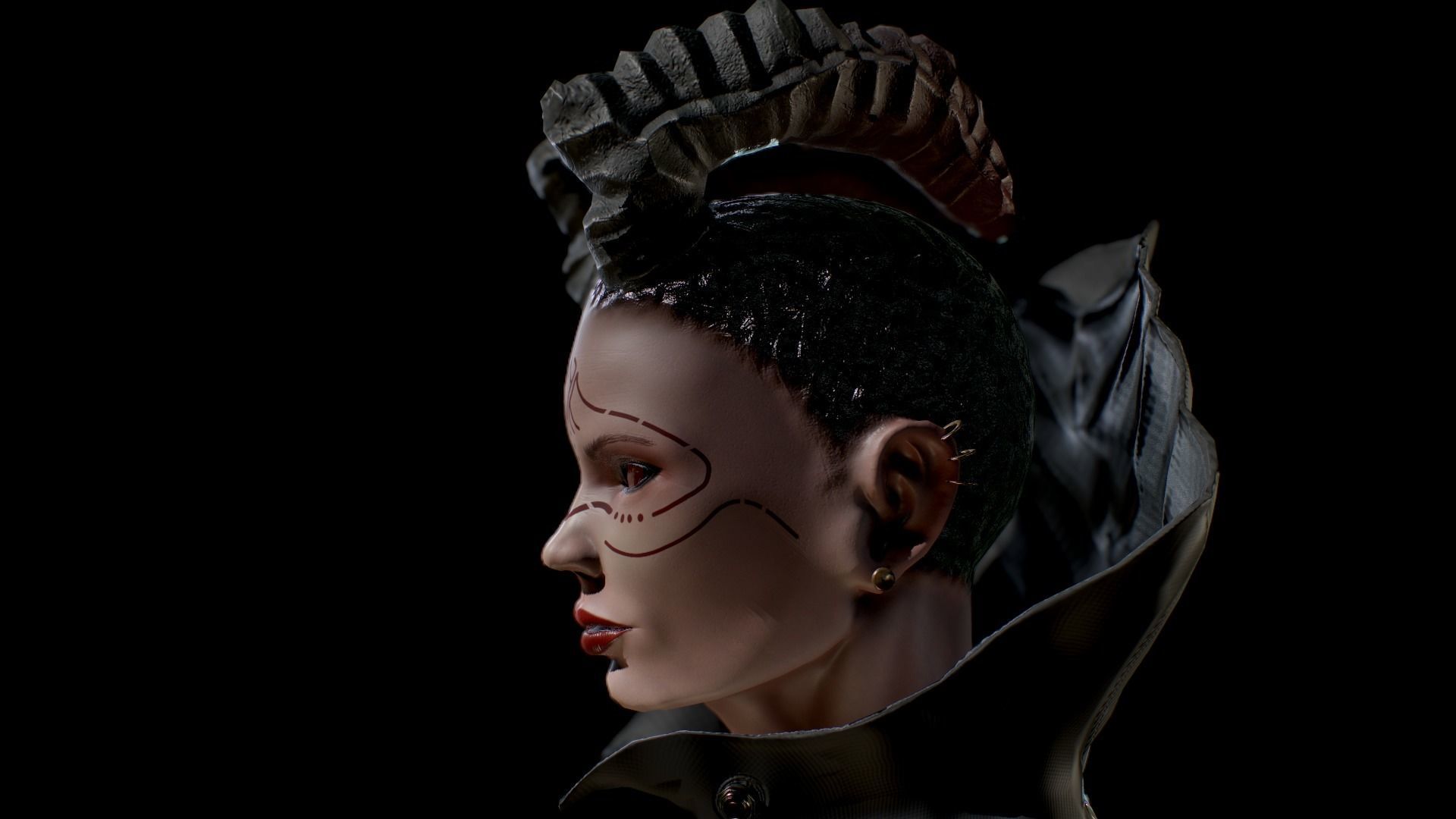 Dark Mage Low-poly 3D model_20