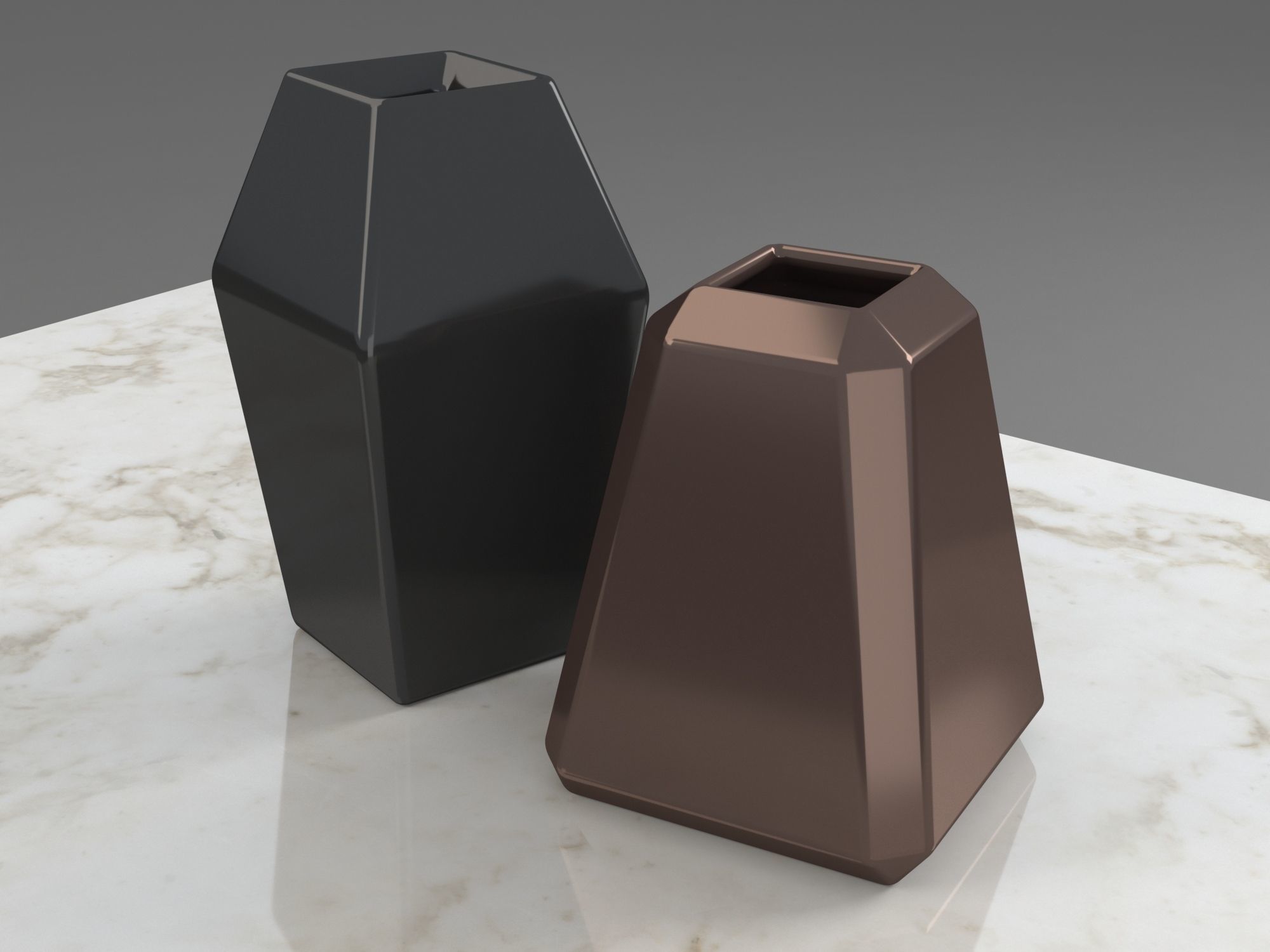 Marble Table Rectangle 3D model_10