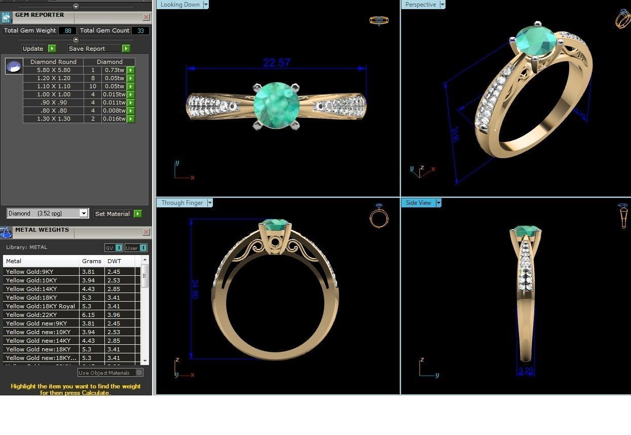 Solitaire ring 3dm stl render detail 3D print model 3D print model_2