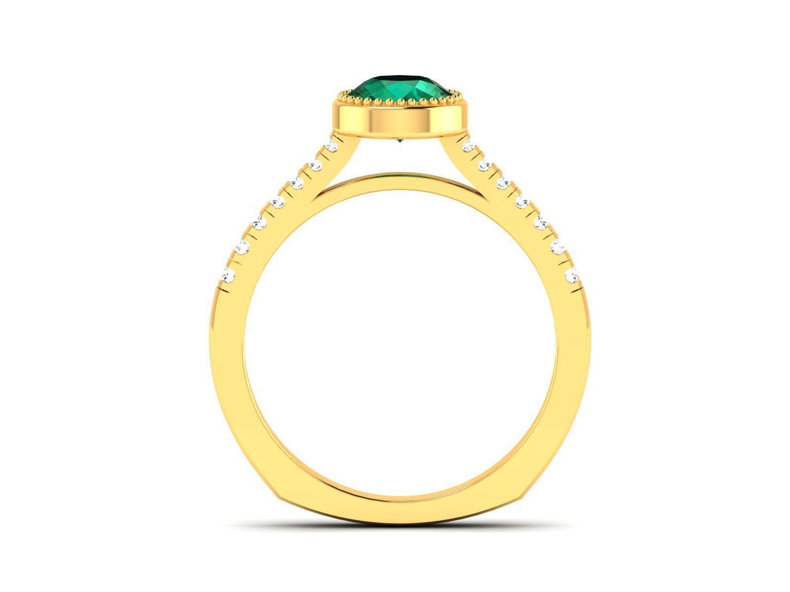 Solitaire ring 3dm stl render detail 3D print model 3D print model_3