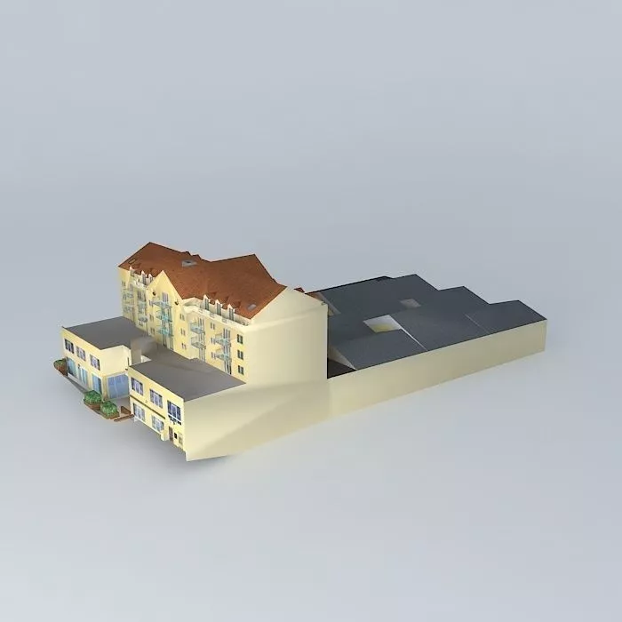 Covered Market & Post Viroflay Free 3D model