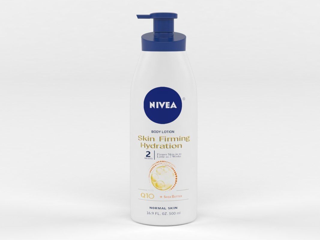 Nivea bottle of body lotion 3D model_2