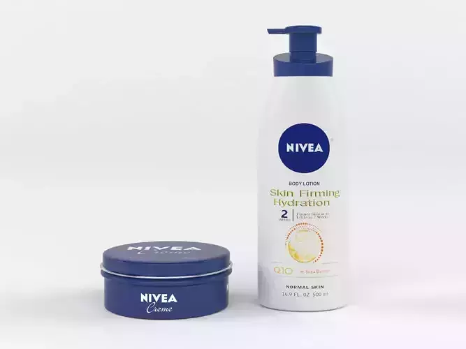 Nivea bottle of body lotion 3D model