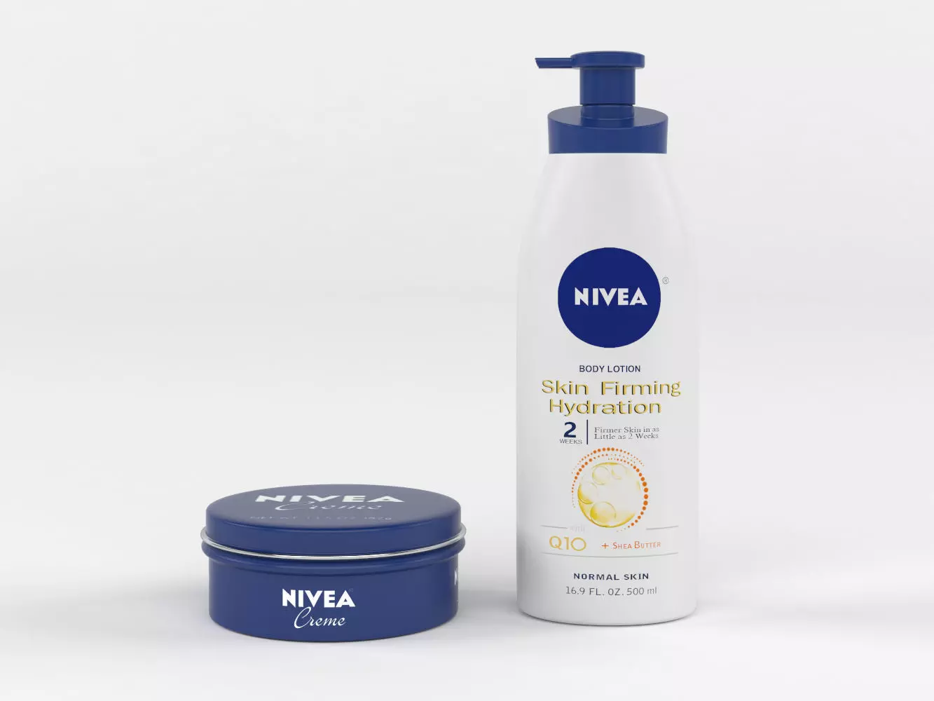 Nivea bottle of body lotion 3D model_0