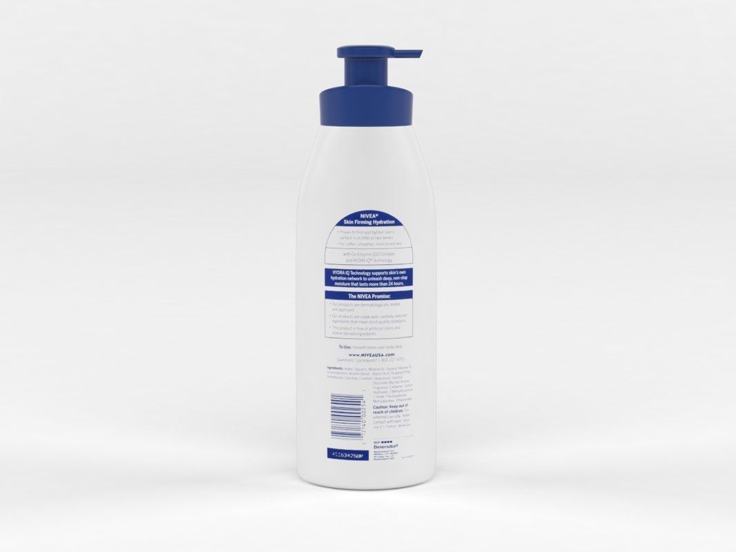 Nivea bottle of body lotion 3D model_1