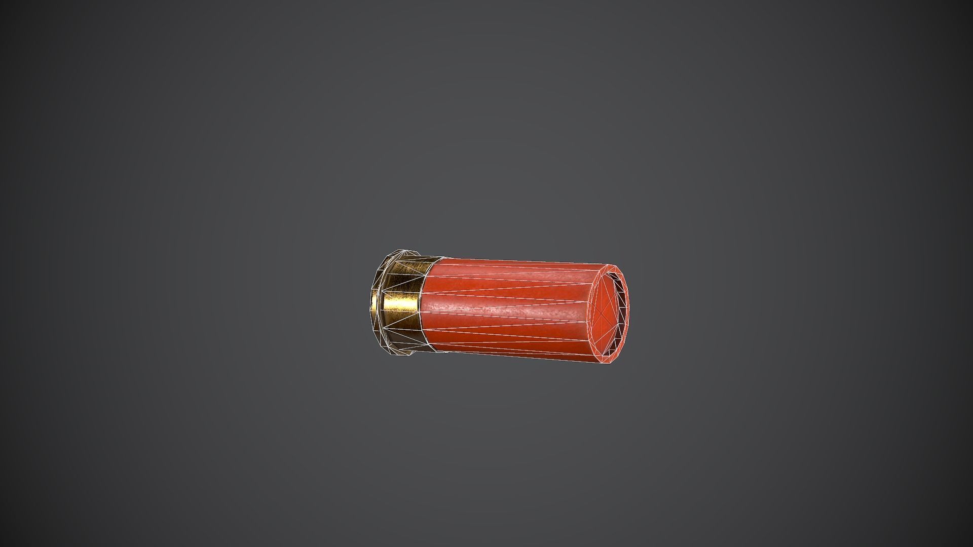 Flare Gun Low-poly 3D model_11
