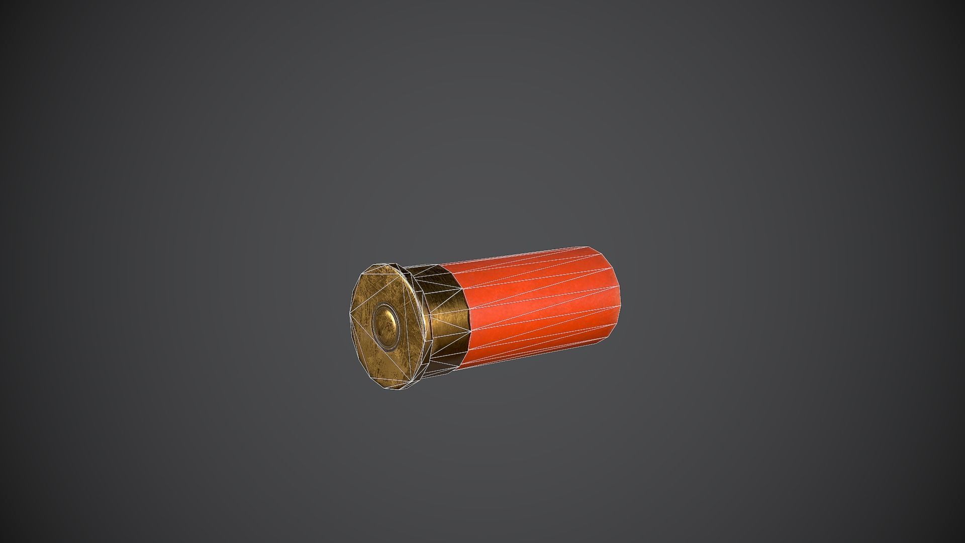 Flare Gun Low-poly 3D model_12
