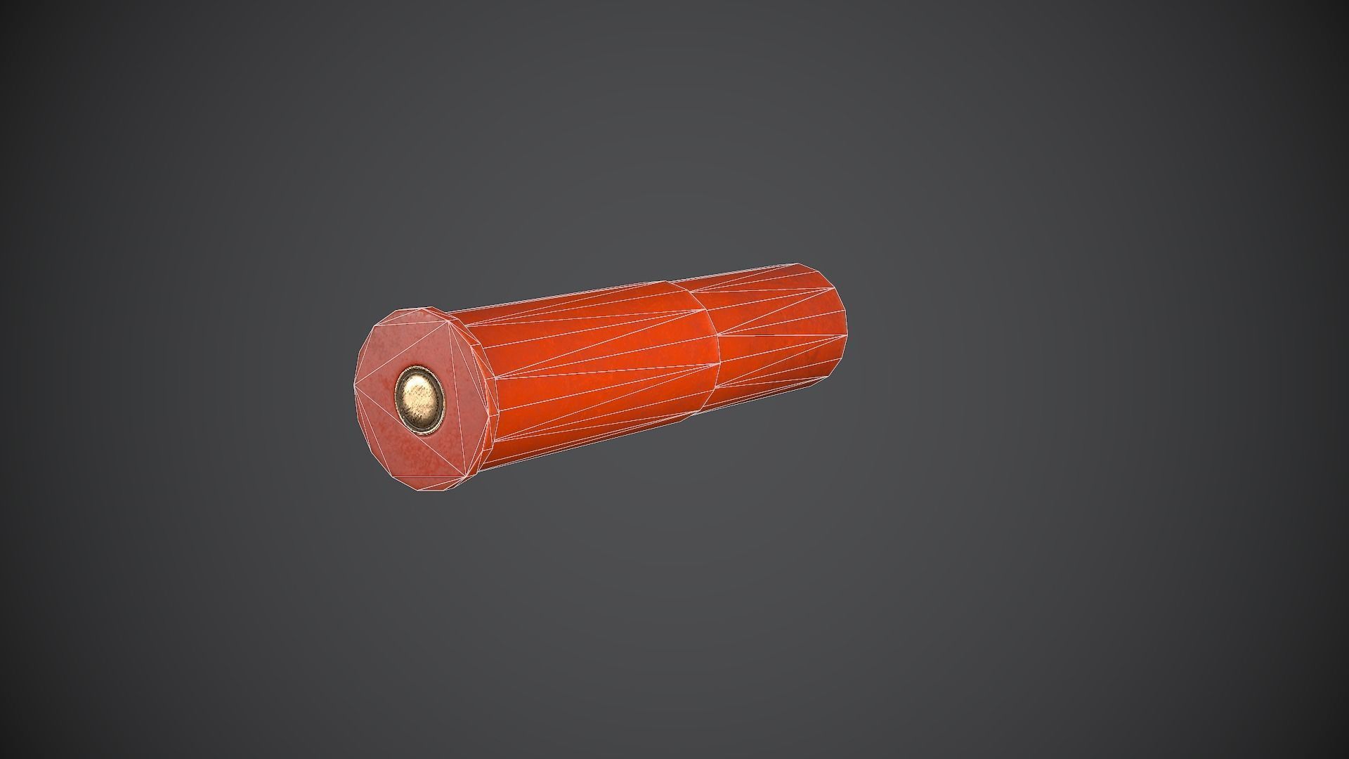 Flare Gun Low-poly 3D model_15