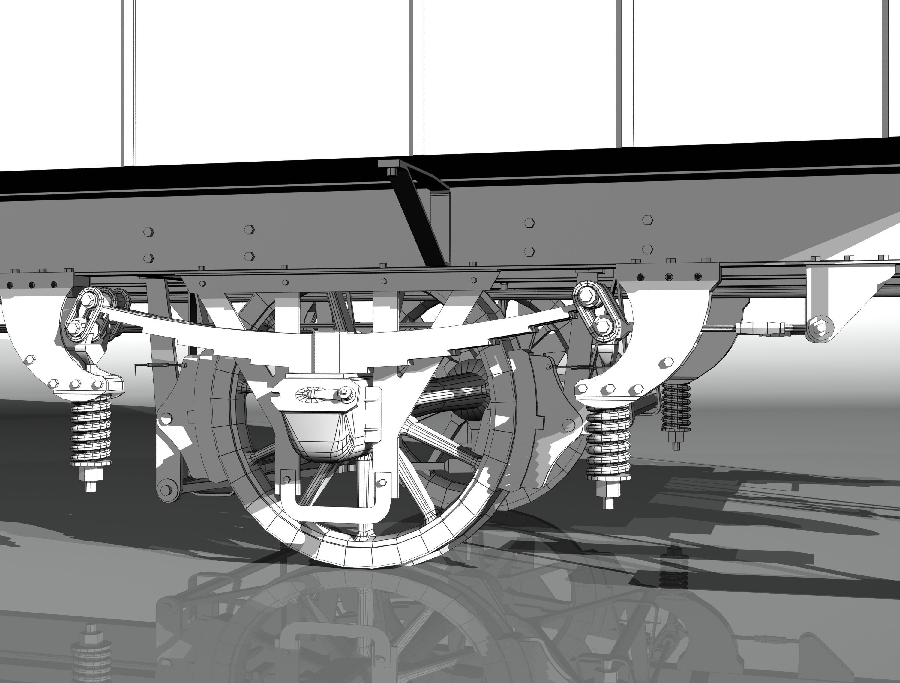 2-axles wagon 3D model_23