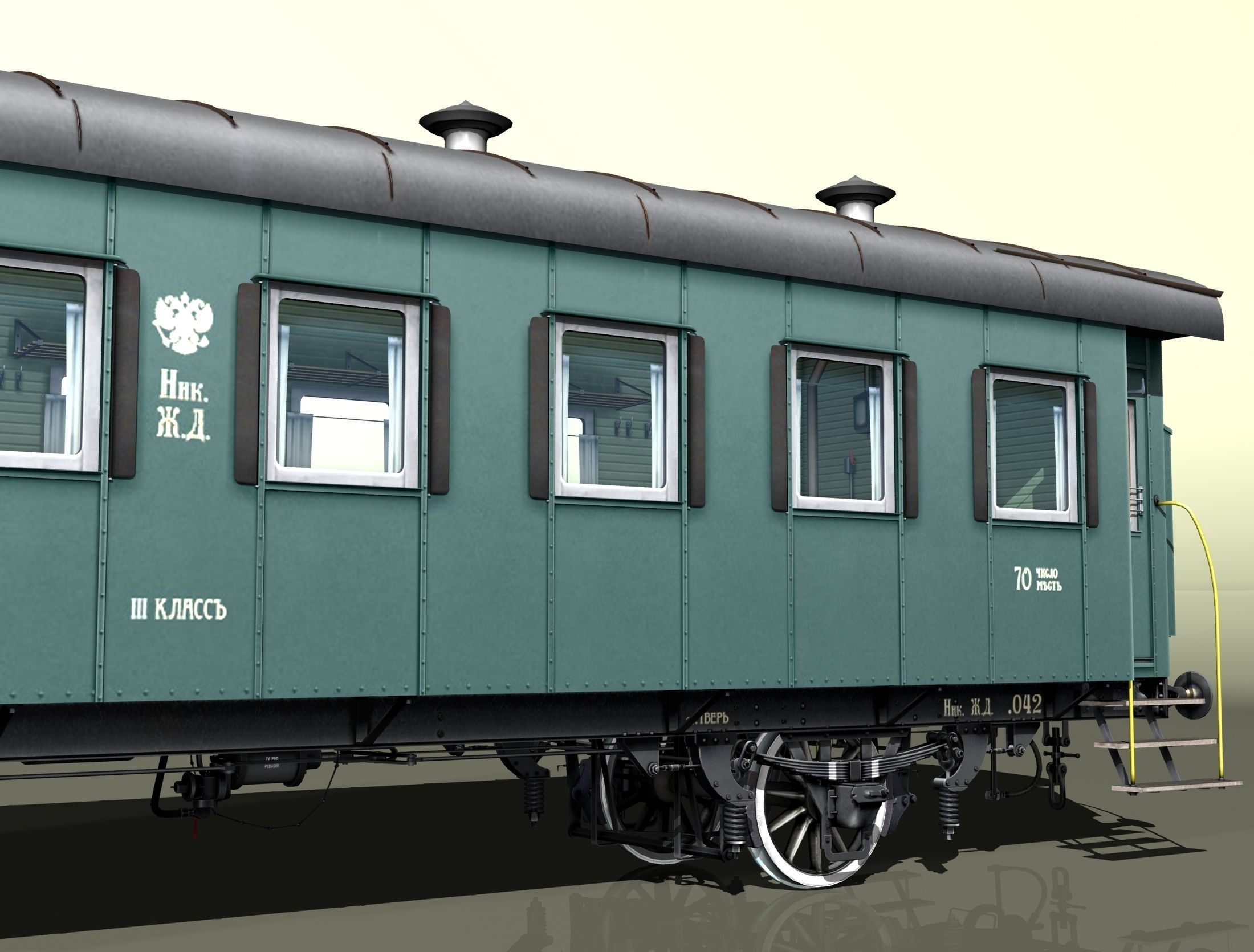 2-axles wagon 3D model_7